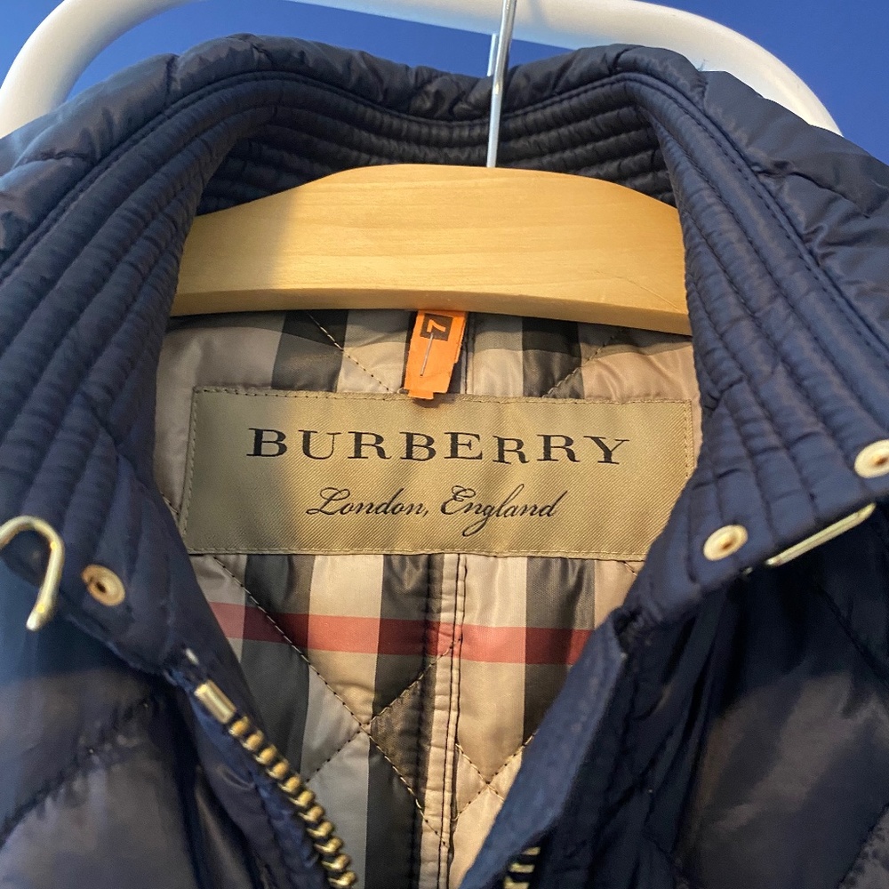 Burberry Detachable Hood Quilted Coat